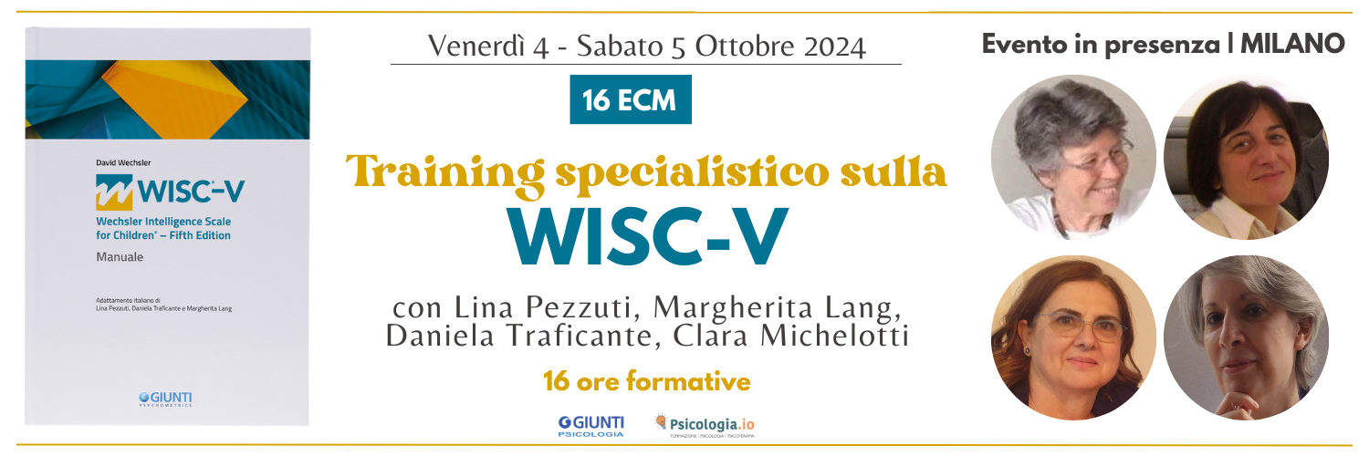 TRAINING SPECIALISTICO SULLA WISC - V